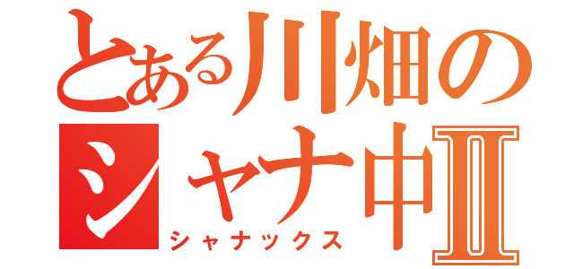 とある川畑のシャナ中毒Ⅱ（シャナックス）