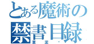 とある魔術の禁書目録（草泥马）