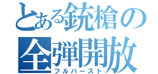 とある銃槍の全弾開放（フルバースト）