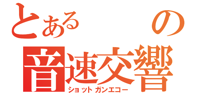 とあるの音速交響曲（ショットガンエコー）