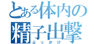 とある体内の精子出撃（ぶっかけ）