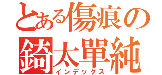 とある傷痕の錡太單純（インデックス）