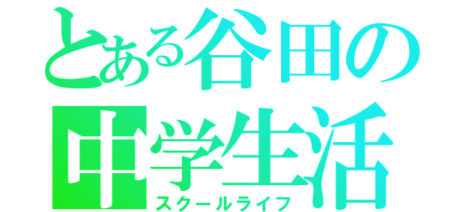 とある谷田の中学生活（スクールライフ）