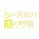 とある善逸の雷の呼吸（サンダーブレス）