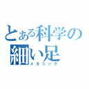 とある科学の細い足（メカニック）