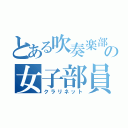 とある吹奏楽部の女子部員（クラリネット）