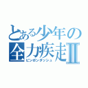 とある少年の全力疾走Ⅱ（ピンポンダッシュ）