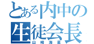 とある内中の生徒会長（山崎海星）