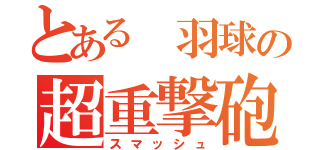 とある　羽球の超重撃砲（スマッシュ）