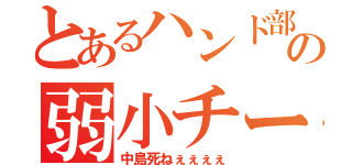 とあるハンド部の弱小チーム（中島死ねぇぇぇぇ）