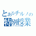 とあるチルノの特別授業（パーフェクト教室）