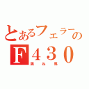 とあるフェラーリオーナーのＦ４３０（跳ね馬）