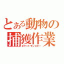 とある動物の捕獲作業（ポケットモンスター）