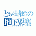 とある蜻蛉の地下要塞（ジオフロント）