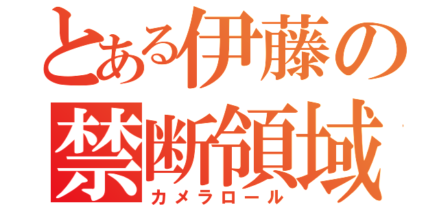 とある伊藤の禁断領域（カメラロール）