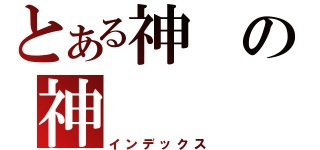 とある神の神（インデックス）