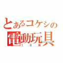 とあるコケシの電動玩具（１８禁）