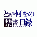 とある何をの禁書目録（インデックス）