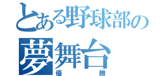 とある野球部の夢舞台（優勝）