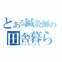 とある鍼灸師の田舎暮らし（インデックス）