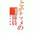 とあるチマメの１隊員（条河麻耶）