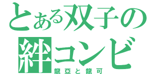 とある双子の絆コンビ（龍亞と龍可）