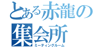 とある赤龍の集会所（ミーティングルーム）