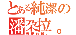 とある純潔の潘朶拉。（老憂的盟。）