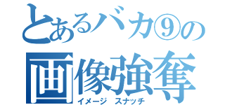 とあるバカ⑨の画像強奪（イメージ スナッチ）