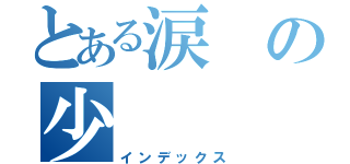 とある涙の少（インデックス）