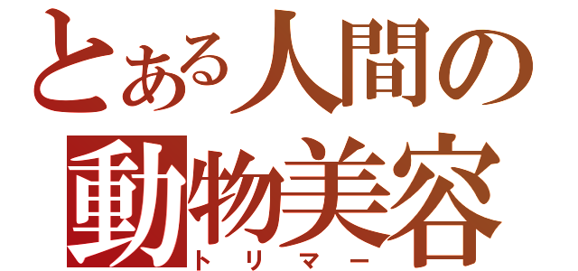 とある人間の動物美容（トリマー）