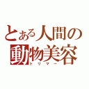 とある人間の動物美容（トリマー）