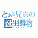 とある兄貴の誕生贈物（プレゼント）