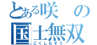 とある咲の国士無双（こくしむそう）