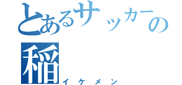 とあるサッカー部の稲（イケメン）