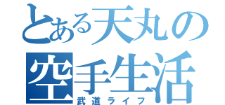 とある天丸の空手生活（武道ライフ）