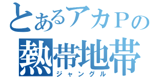 とあるアカＰの熱帯地帯（ジャングル）