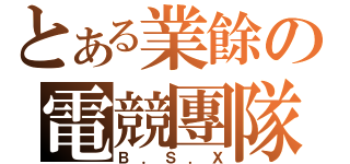 とある業餘の電競團隊（Ｂ．Ｓ．Ｘ）