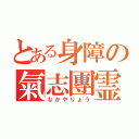 とある身障の氣志團霊（なかやりょう）