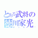 とある武将の徳川家光（ぼっち）