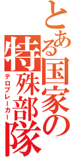 とある国家の特殊部隊（テロブレーカー）