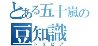 とある五十嵐の豆知識（トリビア）