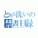 とある洗いの禁書目録（インデックス）