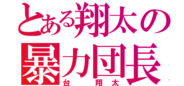 とある翔太の暴力団長（台 翔太）