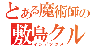 とある魔術師の敷島クルル（インデックス）