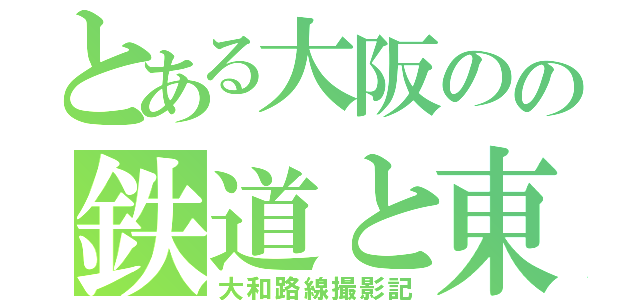 とある大阪のの鉄道と東方好きの（大和路線撮影記）