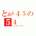 とある４５の５４（インデックス）