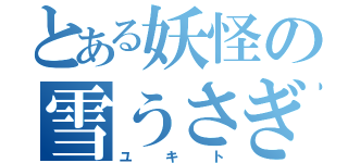 とある妖怪の雪うさぎ（ユキト）