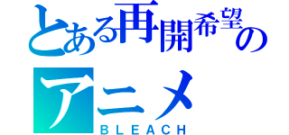 とある再開希望のアニメ（ＢＬＥＡＣＨ）