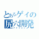 とあるゲイの尻穴開発（アナリスト）